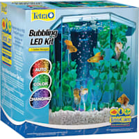 Tetra Bubbling LED Aquarium Kit with Hexagon Shape