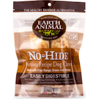 Earth Animal No-Hide Rolls Venison Recipe Small Natural Long-Lasting Rawhide Alternative Dog Chews