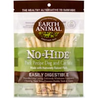 Earth Animal No-Hide Stix Pork Recipe Natural Long-Lasting Rawhide Alternative Dog & Cat Chews