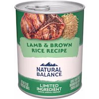 Natural Balance Limited Ingredient Adult Wet Canned Dog Food with Healthy Grains Lamb & Brown Rice Recipe