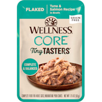 Wellness CORE Flaked Tuna & Salmon in Sauce Tiny Tasters Wet Cat Food