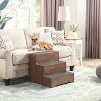 UniPaws Rustic Stairs for Small Dogs and Cats