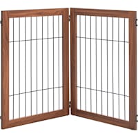 UniPaws Extended Panels for Extra Wide Dog Gate in Walnut
