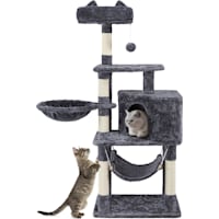 Topeakmart Plush Cat Tree with Basket