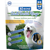 N-Bone Adult Dental Rings Chicken Flavor Dog Treats