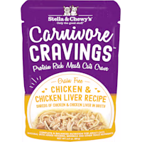 Stella & Chewy's Carnivore Cravings Protein Rich Meal or Topper Chicken & Chicken Liver Recipe Wet Cat Food