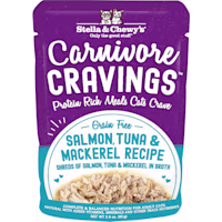 Stella & Chewy's Carnivore Cravings Protein Rich Meal or Topper Salmon, Tuna & Mackerel Recipe Wet Cat Food