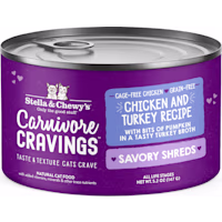 Stella & Chewy's Carnivore Cravings Savory Shreds Chicken & Turkey