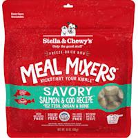 Stella & Chewy's Freeze Dried Raw Savory Salmon & Cod Meal Mixer High Protein Dry Dog Food Topper