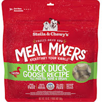 Stella & Chewy's Freeze Dried Raw Duck Duck Goose Meal Mixer High Protein Dry Dog Food Topper