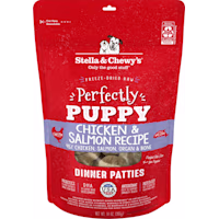 Stella & Chewy's Freeze Dried Raw Dinner Patties Protein Rich Perfectly Puppy Chicken & Salmon Recipe Dry Dog Food