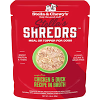Stella & Chewy's Shredrs Cage Free Chicken & Duck Recipe in Broth Wet Dog Food