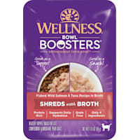 Wellness Bowl Boosters Flaked Salmon & Tuna Recipe in Broth Healthy Topper Wet Cat Food