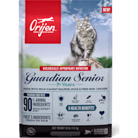 ORIJEN Grain Free Premium High Protein Fresh & Raw Animal Ingredients Guardian Senior Dry Cat Food