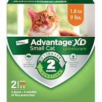 Advantage XD 2-Topical Doses, 2-Months of Protection Per Dose Flea Prevention & Treatment For Small Cats 1.8-9 lbs.