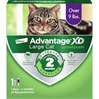 Advantage XD 1-Topical Dose, 2-Months of Protection Per Dose Flea Prevention & Treatment For Large Cats over 9 lbs.