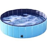Topeakmart Blue Foldable Swimming Pool for Dogs