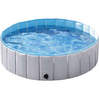 Topeakmart Gray Foldable Swimming Pool for Dogs