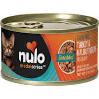 Nulo MedalSeries Grain-Free Shredded Turkey & Halibut Wet Cat Food
