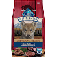 Blue Buffalo Wilderness High-Protein Red Meat & Grains Rocky Mountain Recipe Dry Food for Puppies