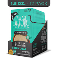 Tiki Cat Solutions Topper, Skin + Coat, Salmon Recipe in Broth for Cats