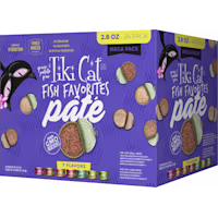Tiki Cat Mega Pack Fish Favorites Pate Wet Food for Cats