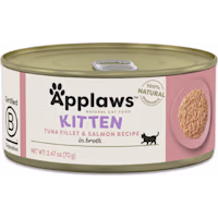 Applaws Limited Ingredient Tuna & Salmon in Broth Canned Wet Kitten Food