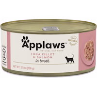 Applaws Limited Ingredient Canned Wet Cat Food, Tuna & Salmon in Broth