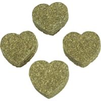 A&E Cage Company Nibbles 4pc Heart Hay Chew Bites for Small Animals