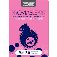NUTRAMAX PROVIABLE Digestive Health Supplement Multi-Strain Probiotics and Prebiotics for Cats