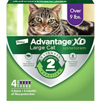 Advantage XD 4-Topical Doses, 2-Months of Protection Per Dose Flea Prevention & Treatment For Large Cats over 9 lbs.
