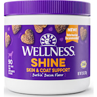 Wellness Barkin' Bacon Flavored Soft Chew Skin & Coat Supplements for Dogs