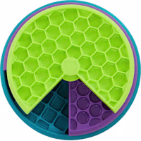 Outward Hound Lickin-Layers Interactive Puzzle Game and Slow Feeder Bowl for Dogs