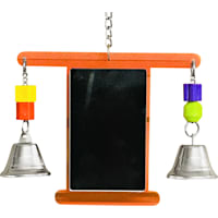 A&E Cage Company Chicken Mirror With Bell Toy