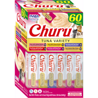 Inaba Churu Variety Box Tuna with Salmon, Cheese, Clam, Crab, Shrimp and Bonito Flakes Cat Treats