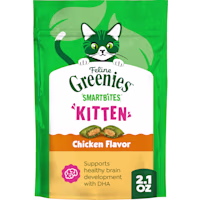 Greenies Feline Smartbites Chicken Flavor Kitten Treats