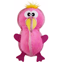 Outward Hound Xtreme Seamz Flamingo Squeaky Durable Dog Toys
