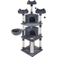 Topeakmart Multilevel Large Cat Tower with Condos Platforms