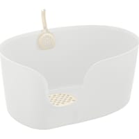 Richell White High Wall X Large Cat Litter Box