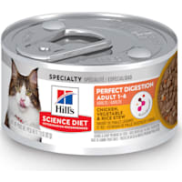 Hill's Science Diet Adult Perfect Digestion Chicken, Vegetable & Rice Stew Canned Cat Food