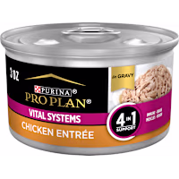 Purina Pro Plan Specialized Vital Systems Chicken Entree in Gravy 4-in-1 Support Wet Cat Food