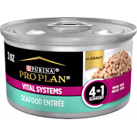 Purina Pro Plan Specialized Vital Systems Seafood Entree in Gravy 4-in-1 Support Wet Cat Food