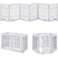 Unipaws White Extra Wide 6 Panels Dog Gate