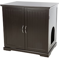 TRIXIE Brown XL Wooden Litter Box Enclosure with Storage Drawer