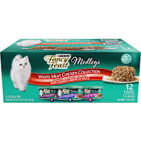 Purina Fancy Feast Medleys White Meat Chicken in Sauce Collection Wet Cat Food Variety Pack