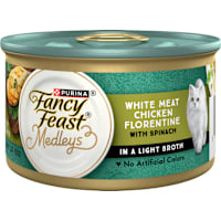 Fancy Feast Medleys White Meat Chicken Florentine With Garden Greens Gravy Wet Cat Food