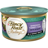 Fancy Feast Medleys Shredded Turkey Fare With Spinach in a Savory Broth Wet Cat Food
