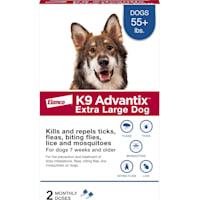 K9 Advantix, Tick & Mosquito Prevention 2-Monthly Treatments for Extra Large Dogs