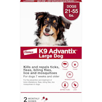 K9 Advantix, Tick & Mosquito Prevention 2-Monthly Treatments for Large Dogs