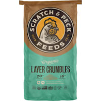 Scratch and Peck Feeds Layer Crumbles Organic Chicken and Duck Feed